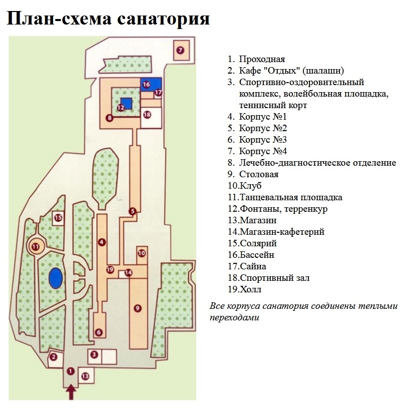 Ессентуки санаторий карта